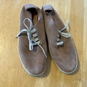 Born Tan Suede Oxfords